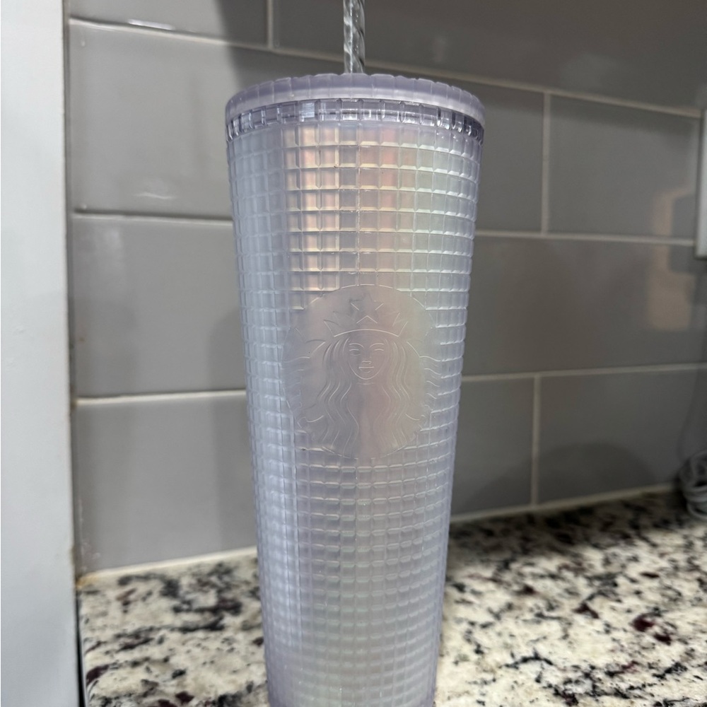 Starbucks Holographic White Tumbler